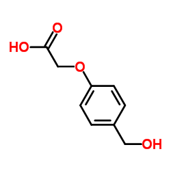 4-(Hydroxymethyl)phenoxyacetic acid structure