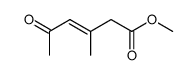 methyl 3-methyl-5-oxohex-2-enoate Structure