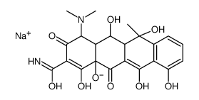 sodium,3-carbamoyl-1-(dimethylamino)-4,6,7,11,12-pentahydroxy-11-methyl-2,5-dioxo-1,11a,12,12a-tetrahydrotetracen-4a-olate Structure