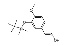 3-(tert-butyldimethylsilanyloxy)-4-methoxybenzaldehyde oxime Structure