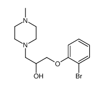 1-(2-bromophenoxy)-3-(4-methylpiperazin-1-yl)propan-2-ol结构式