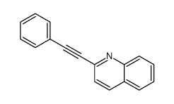 2-(2-phenylethynyl)quinoline结构式