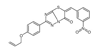 5-[(3-nitrophenyl)methylidene]-2-(4-prop-2-enoxyphenyl)-[1,3]thiazolo[3,2-b][1,2,4]triazol-6-one结构式