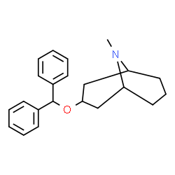 (1α,5α)-3β-(Diphenylmethoxy)-9-methyl-9-azabicyclo[3.3.1]nonane结构式