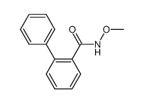 N-methoxy-[1,1’-biphenyl]-2-carboxamide结构式