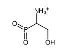 (1-amino-2-hydroxyethyl)-hydroxy-oxophosphanium Structure