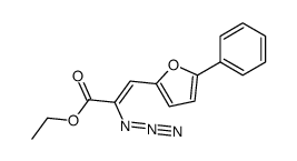 2-azido-3-(5-phenyl-furan-2-yl)-acrylic acid ethyl ester Structure