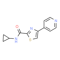 2-Thiazolecarboxamide,N-cyclopropyl-4-(4-pyridinyl)-(9CI)结构式