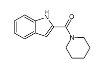 1-(indole-2-carbonyl)-piperidine结构式