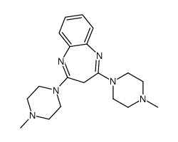 2,4-Bis(4-Methyl-1-piperazinyl)-3H-1,5-benzodiazepine Structure