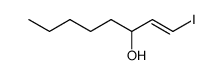 1-iodo-3(RS)-hydroxy-cis-octene结构式