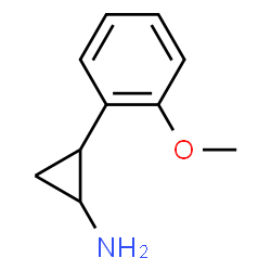 Cyclopropanamine, 2-(2-methoxyphenyl)-, cis- (9CI) Structure