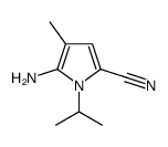 1H-Pyrrole-2-carbonitrile,5-amino-4-methyl-1-(1-methylethyl)-(9CI)结构式