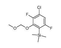 [4-chloro-3,6-difluoro-2-(methoxymethoxy)phenyl]trimethylsilane结构式