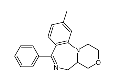 10-methyl-7-phenyl-2,4,4a,5-tetrahydro-1H-[1,4]oxazino[4,3-a][1,4]benzodiazepine Structure