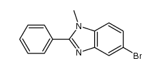5-bromo-1-methyl-2-phenyl-1H-benzimidazole结构式