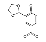 2-formyl-4-nitropyridine ethylene acetal 1-oxide Structure