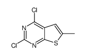 2,4-二氯-6-甲基噻吩并[2,3-d]嘧啶结构式