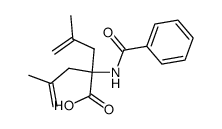 2-(Benzoylamino)-2-methallyl-4-methyl-4-pentensaeure结构式