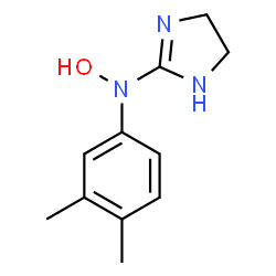 1H-Imidazol-2-amine,N-(3,4-dimethylphenyl)-4,5-dihydro-N-hydroxy-(9CI) structure