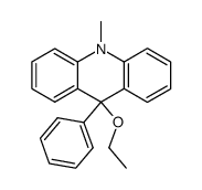 9-phenyl-9-ethoxy-10-methylacridine结构式