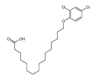 16-(2,4-dichlorophenoxy)hexadecanoic acid结构式