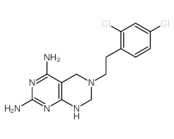 Pyrimido[4,5-d]pyrimidine-2,4-diamine,6-[2-(2,4-dichlorophenyl)ethyl]-5,6,7,8-tetrahydro-结构式