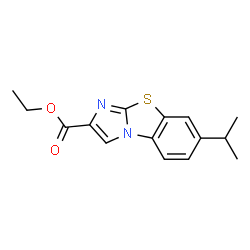 7-(1-METHYLETHYL)IMIDAZO[2,1-B]BENZOTHIAZOLE-2-CARBOXYLIC ACID ETHYL ESTER结构式
