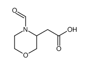 2-(4-formylmorpholin-3-yl)acetic acid Structure