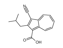 3-cyano-2-(2-methylpropyl)azulene-1-carboxylic acid Structure