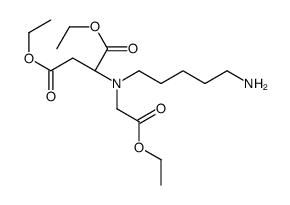 diethyl (2S)-2-[5-aminopentyl-(2-ethoxy-2-oxoethyl)amino]butanedioate Structure