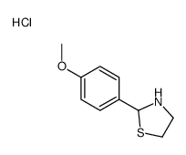 2-(4-methoxyphenyl)-1,3-thiazolidine,hydrochloride Structure