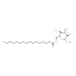 D-glucopyranoside methyl 6-palmitate structure