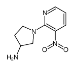 1-(3-nitropyridin-2-yl)pyrrolidin-3-amine Structure