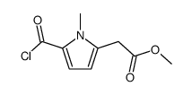 methyl 5-chlorocarbonyl-1-methylpyrrole-2-acetate Structure