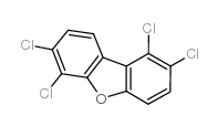 1,2,6,7-tetrachlorodibenzofuran Structure