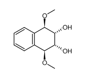 r,c-1,4-dimethoxy-t,t-2,3-dihydroxy-1,2,3,4-tetrahydronaphthalene结构式