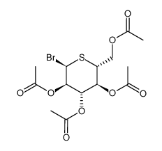2,3,4,6-tetra-O-acetyl-5-thio-α-D-glucopyranosyl bromide Structure
