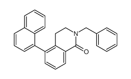 2-benzyl-5-naphthalen-1-yl-3,4-dihydroisoquinolin-1-one Structure