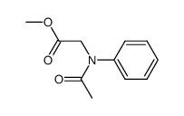 N-acetyl-N-phenylglycine methyl ester Structure