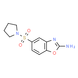 5-(PYRROLIDIN-1-YLSULFONYL)-1,3-BENZOXAZOL-2-AMINE Structure