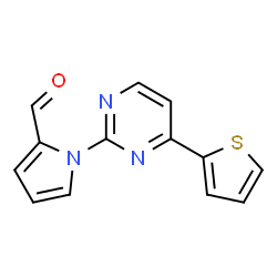 1-[4-(2-Thienyl)-2-pyrimidinyl]-1H-pyrrole-2-carbaldehyde结构式