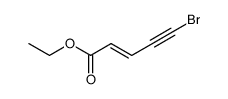 ethyl (2E)-5-bromo-2-penten-4-ynoate Structure