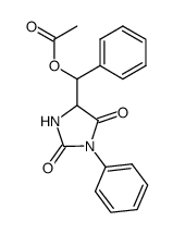 5-(α-acetoxy-benzyl)-3-phenyl-imidazolidine-2,4-dione Structure