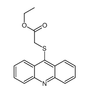 ethyl 2-acridin-9-ylsulfanylacetate结构式