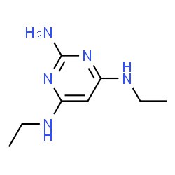 N4,N6-diethyl-pyrimidine-2,4,6-triyltriamine结构式