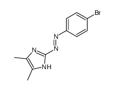 2-(p-bromophenylazo)-4,5-dimethylimidazole结构式