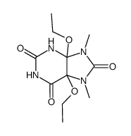 4,5-diethoxy-7,9-dimethyl-tetrahydro-purine-2,6,8-trione结构式