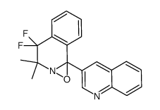 4,4-difluoro-3,3-dimethyl-8b-quinolin-3-yl-4,8b-dihydro-3H-oxazileno[3,2-a]isoquinoline结构式
