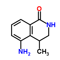 5-Amino-4-methyl-3,4-dihydro-1(2H)-isoquinolinone结构式